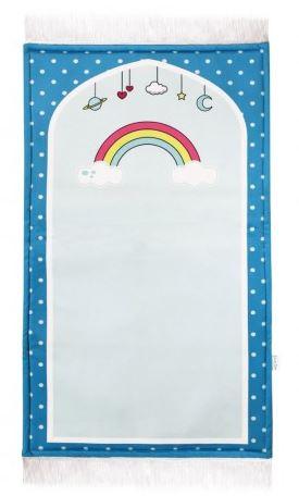 Blue Heavenly Rainbows Prayer Mat